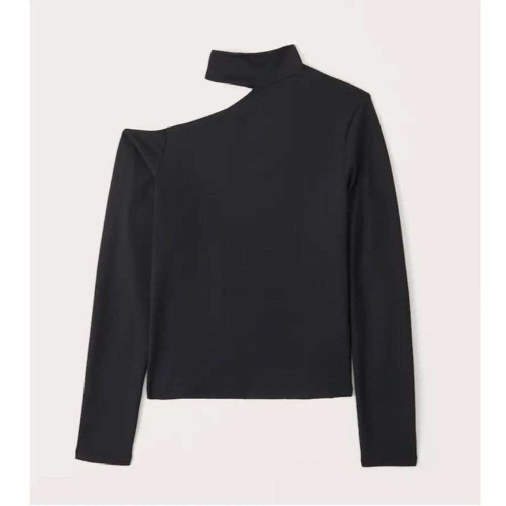 Black Top with Shoulder Cut Out